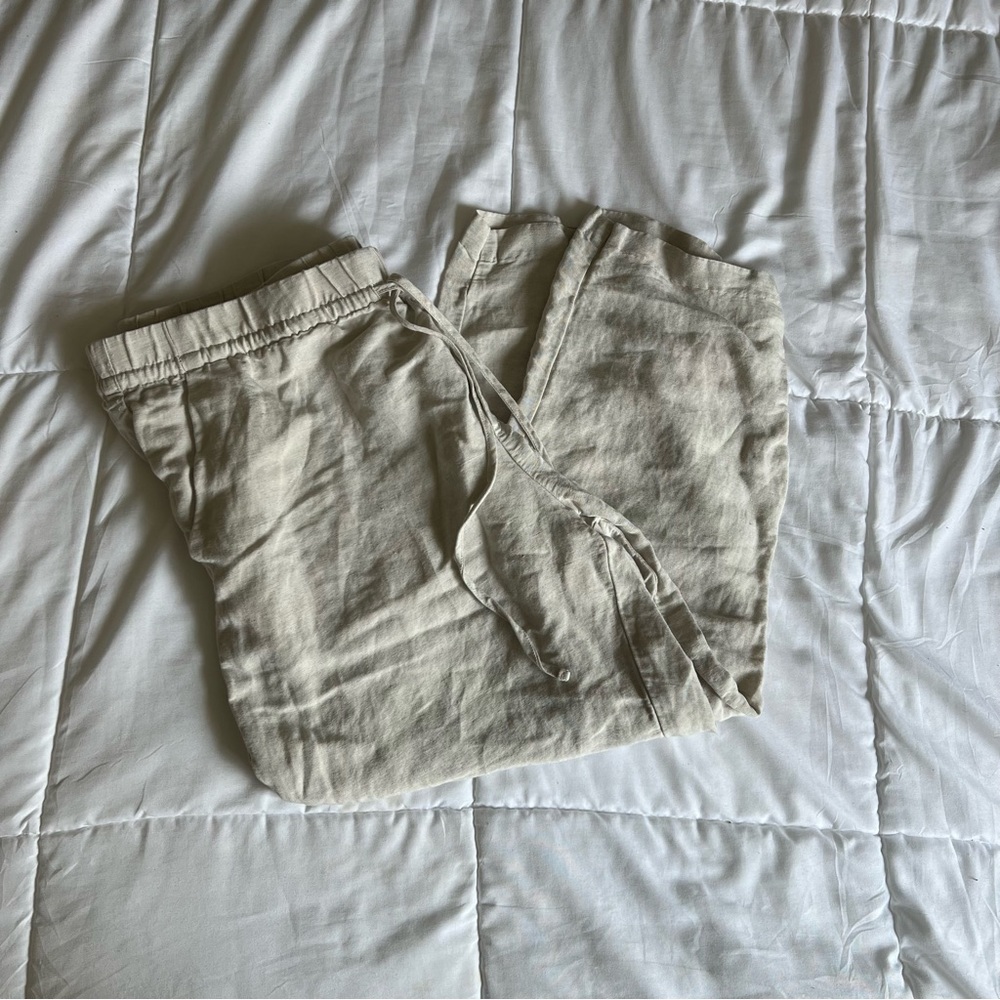 H&M Linen Blend Pants